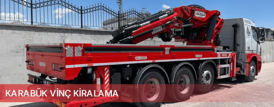 Karabük İli Vinç Kiralama